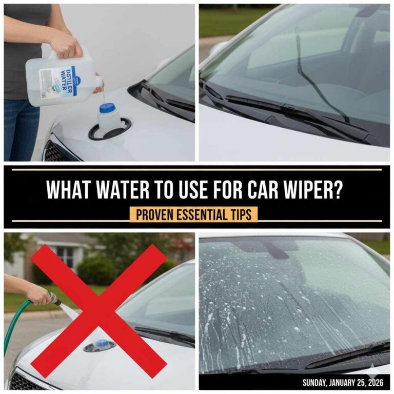 What Water to Use for Car Wiper