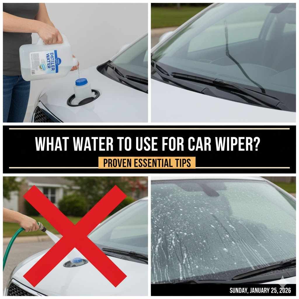 What Water to Use for Car Wiper