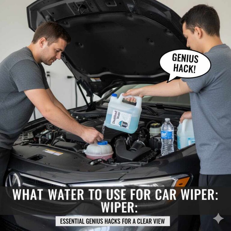 What Water to Use for Car Wiper