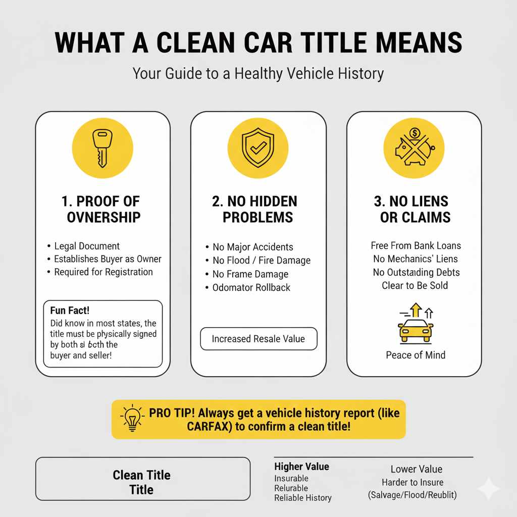 What a Clean Car Title Means