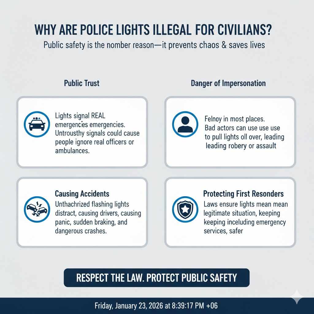 Why Are Police Lights Illegal for Civilians