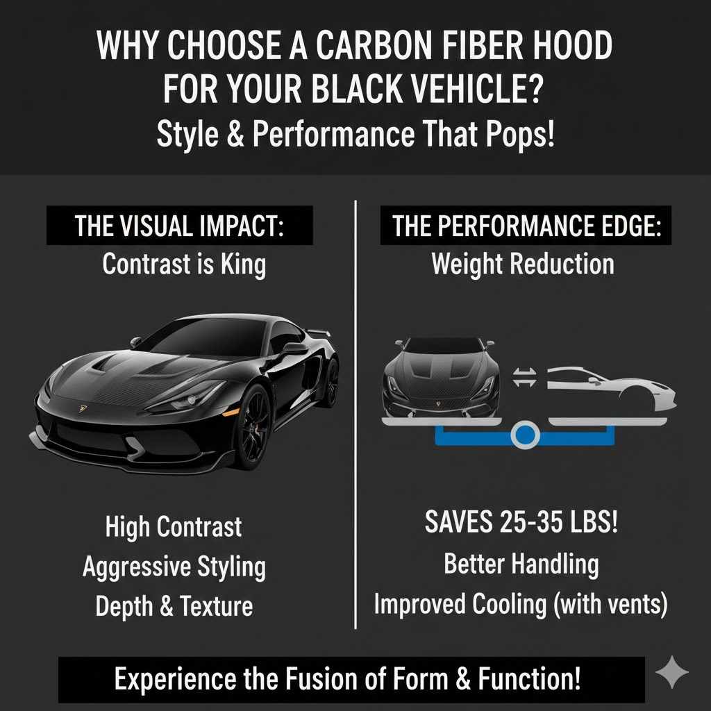Why Choose a Carbon Fiber Hood for Your Black Vehicle?

