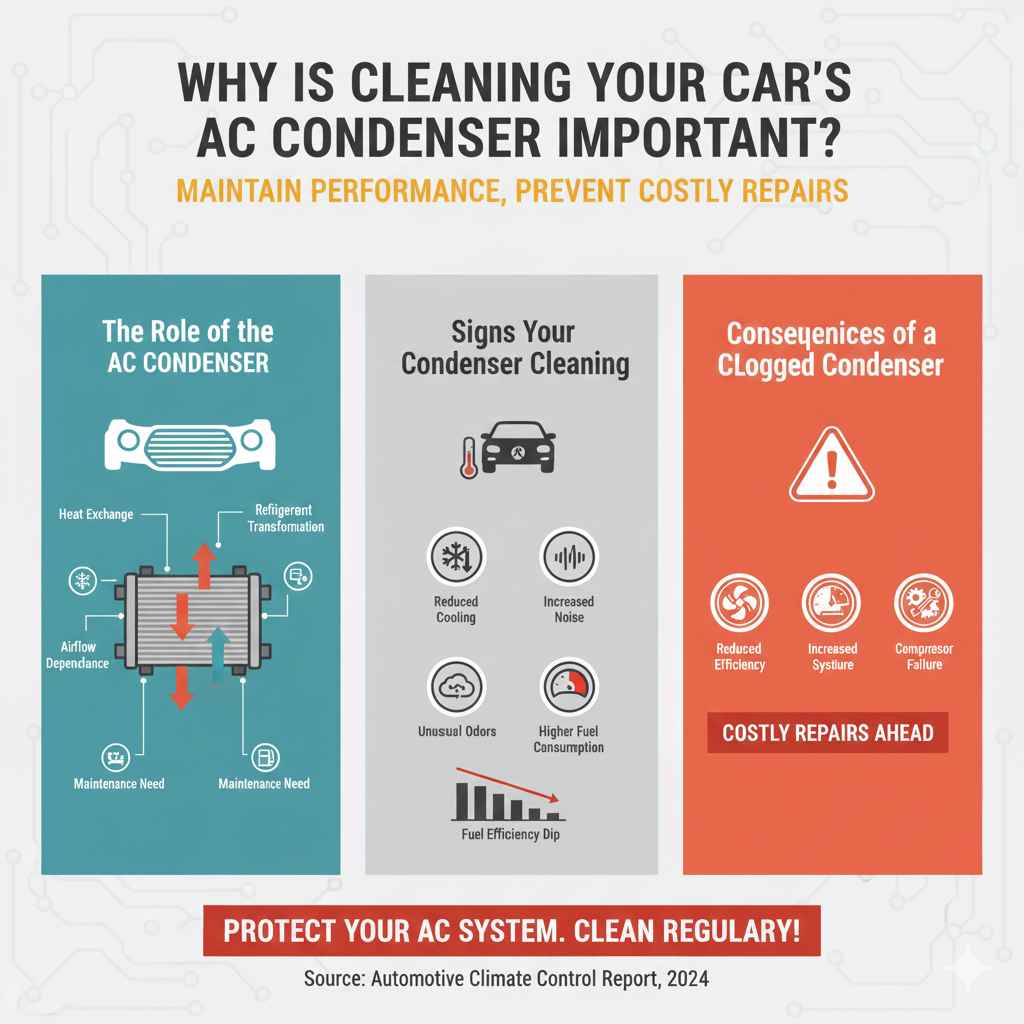 Why Is Cleaning Your Car's AC Condenser Important?