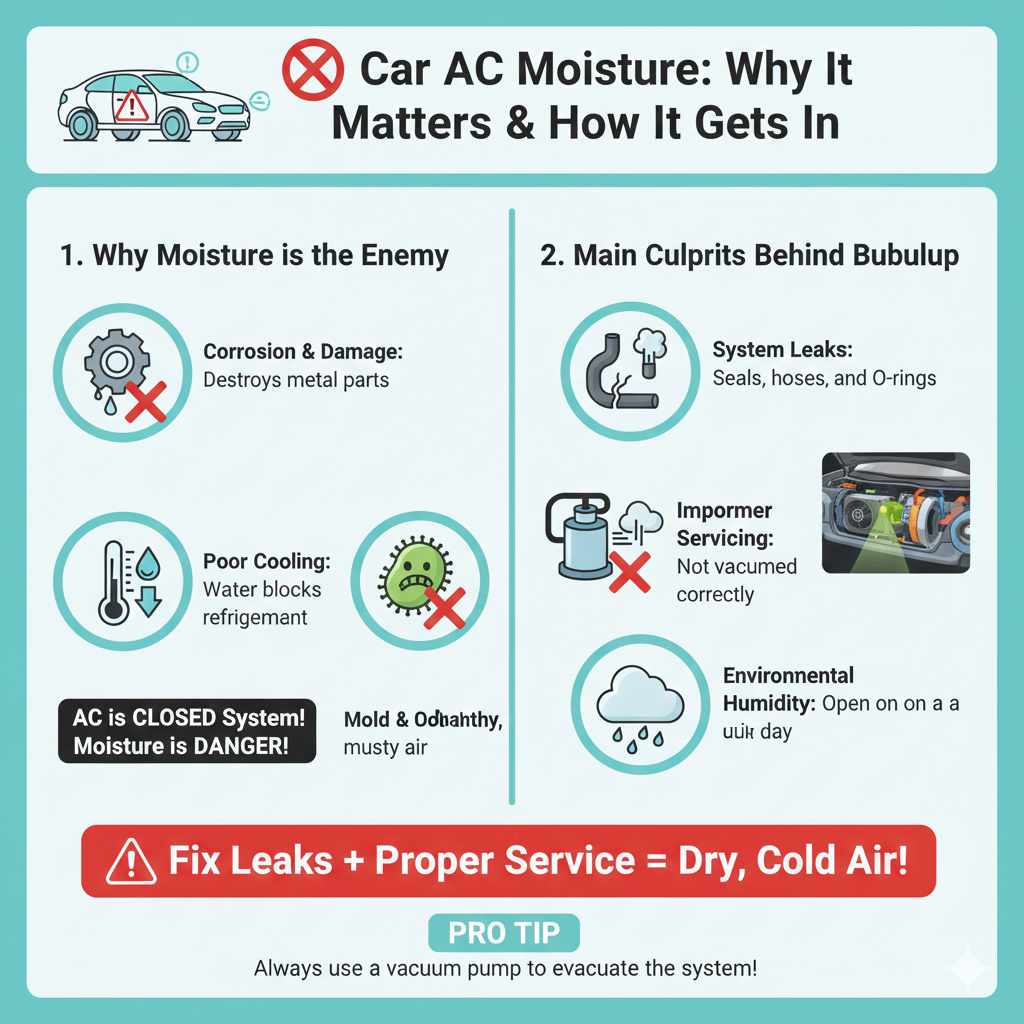 Why Moisture Matters in Your Car's Air Conditioning