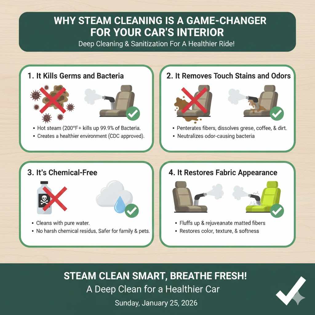 Why Steam Cleaning is a Game-Changer for Your Car's Interior