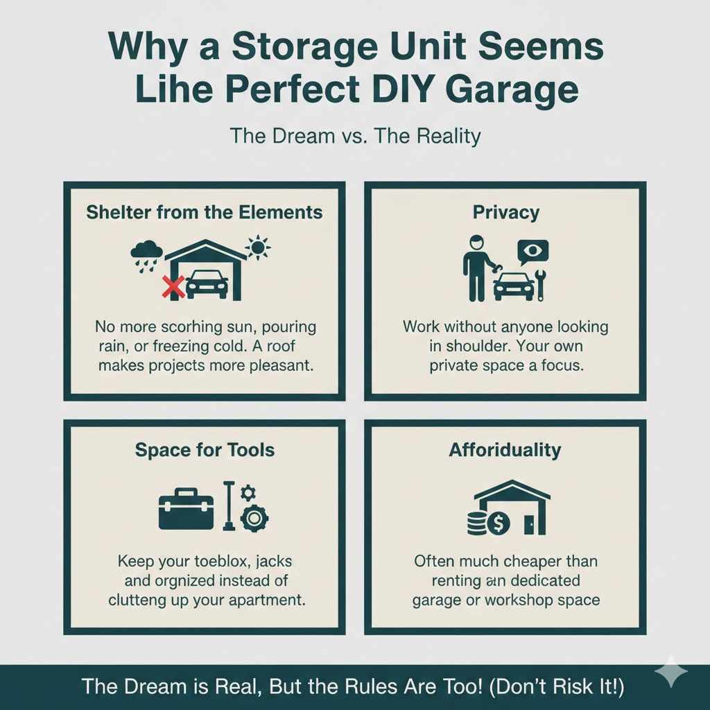 Why a Storage Unit Seems Like the Perfect DIY Garage