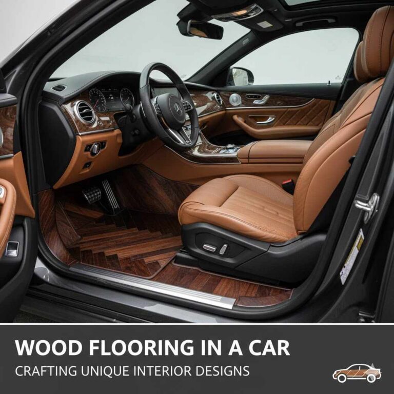 Wood Flooring in a Car