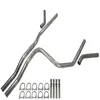 Cat-back dual exhaust system kit