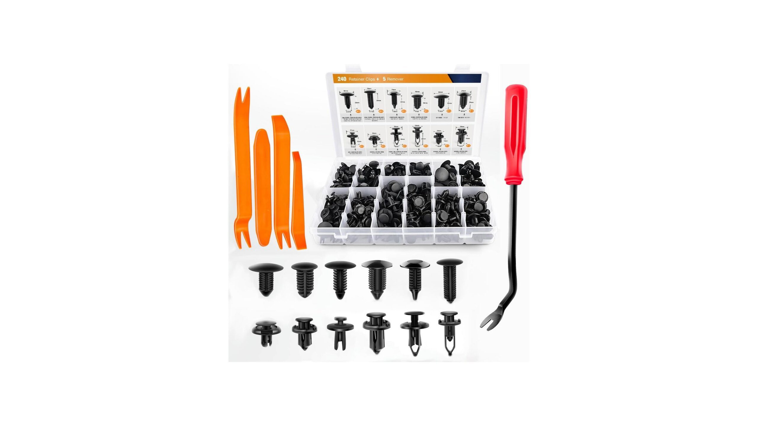 GOOACC 240PCS Bumper Retainer Cl: Clear & Practical Overview
