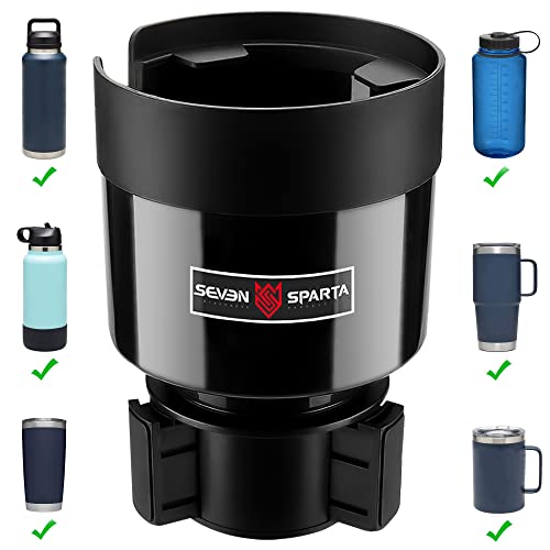 Seven Sparta Car Cup Holder Expander with Offset Adjustable Base, Compatible with Hydro...