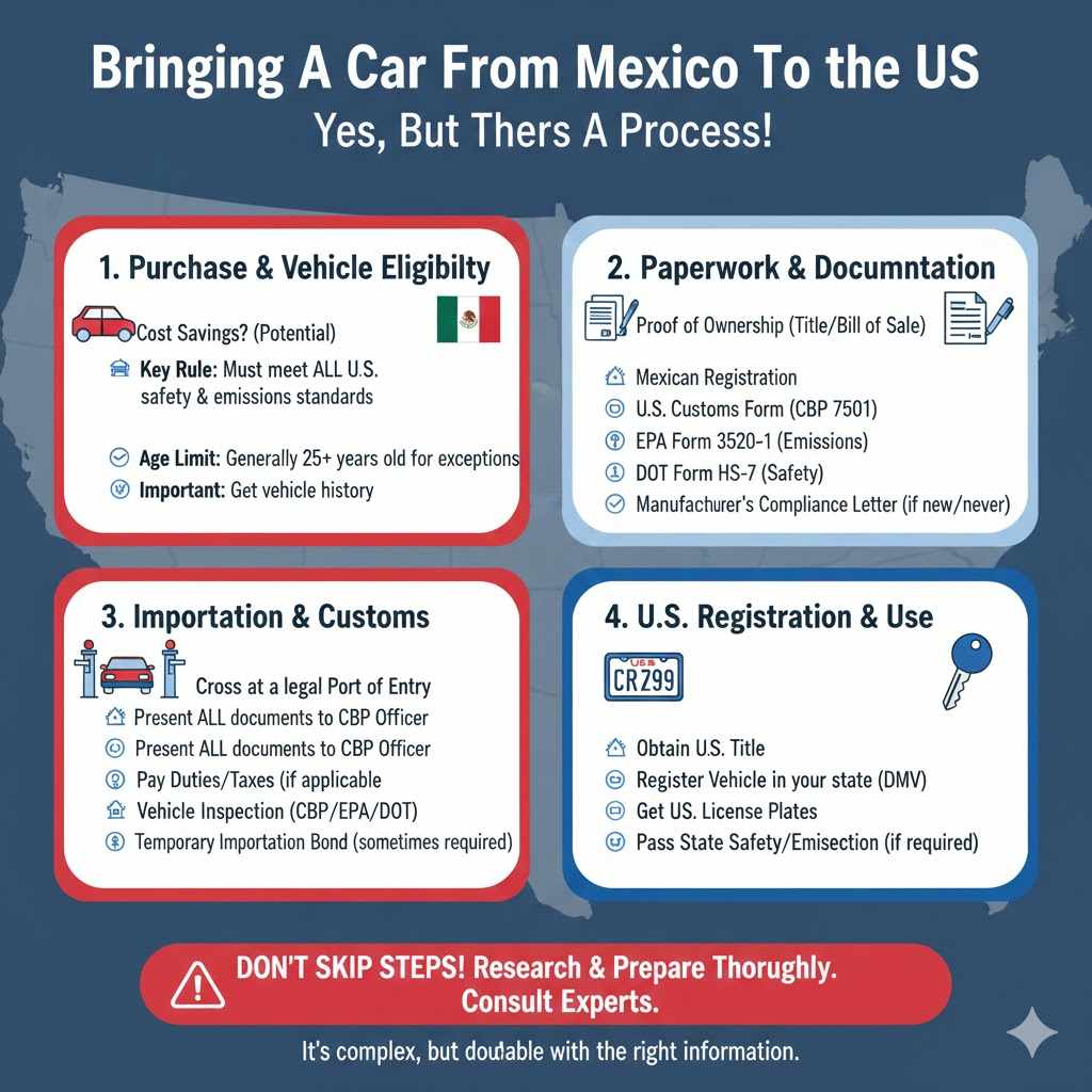 Bringing A Car From Mexico To The US
