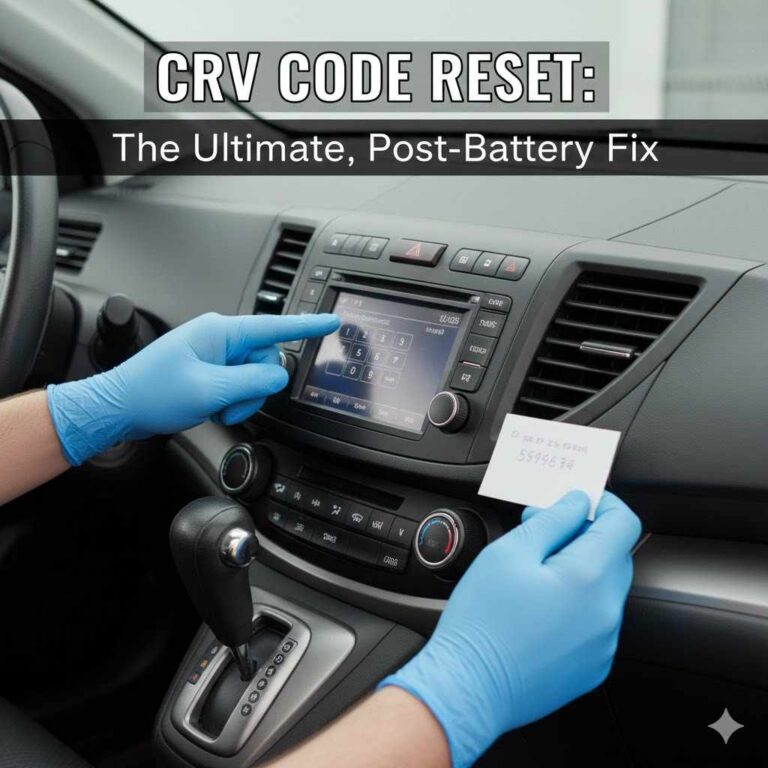 CRV Code Reset: A Genius & Essential Post-Battery Fix