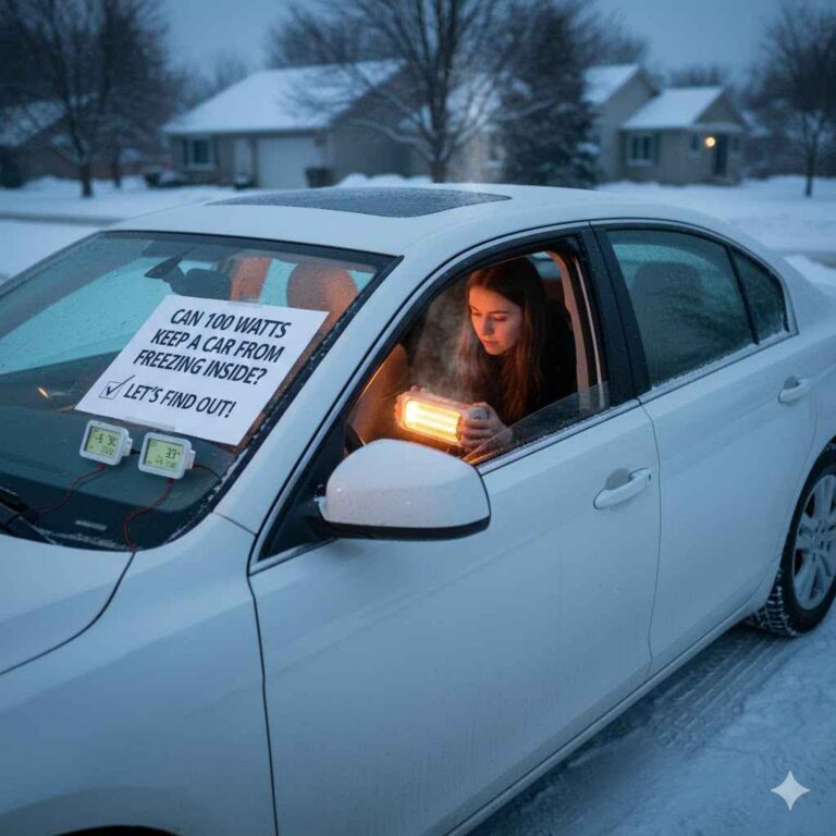 Can 100 Watts Keep a Car From Freezing Inside