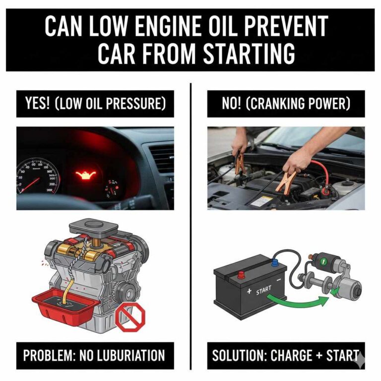 Can Low Engine Oil Prevent Car From Starting