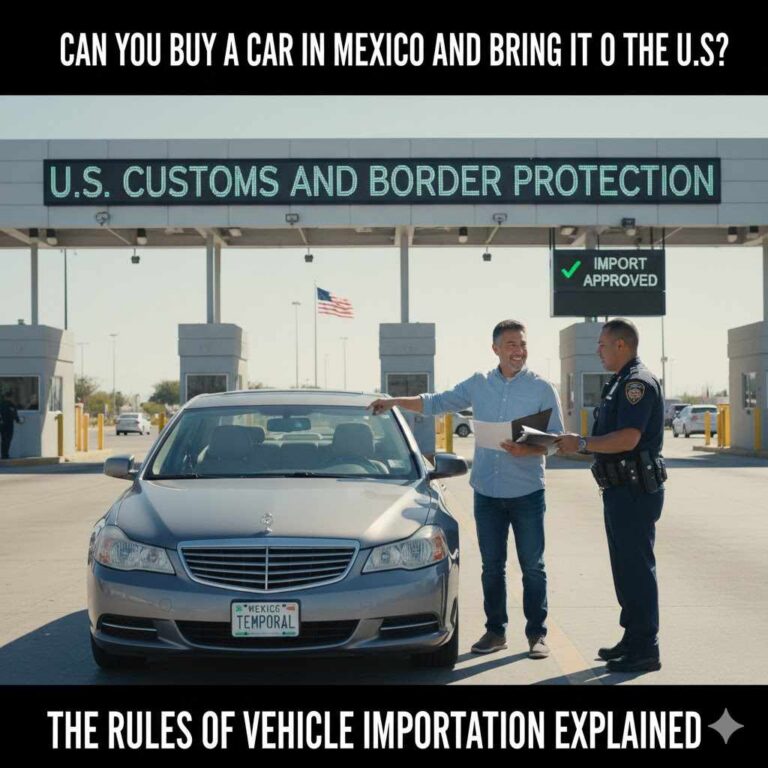Can You Buy a Car in Mexico and Bring It to the U.S.?