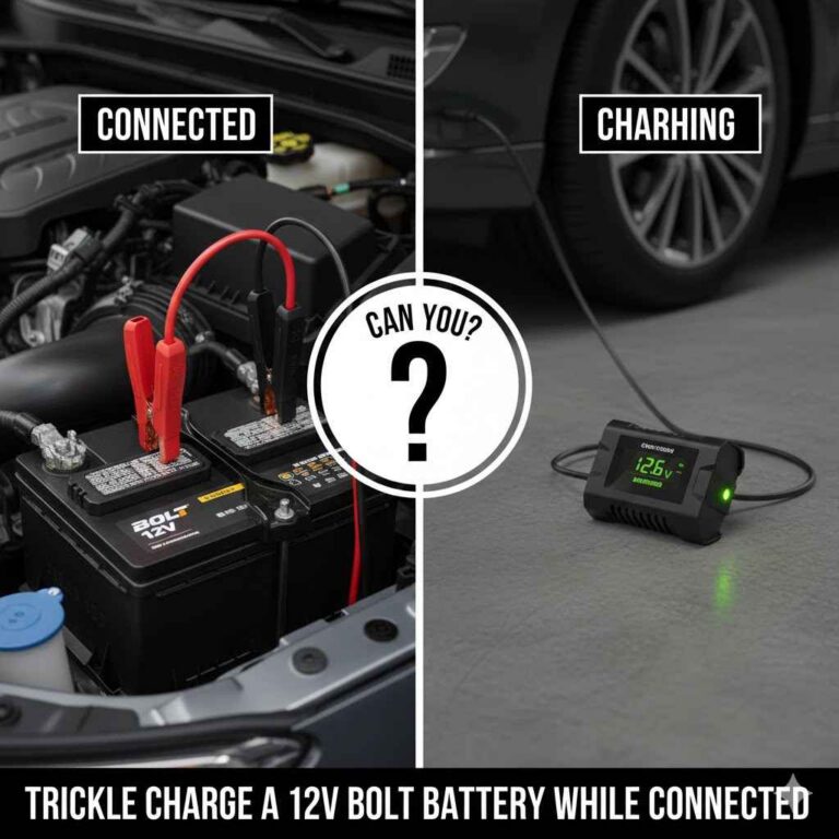 Can You Trickle Charge a 12V Bolt Battery While Connected?