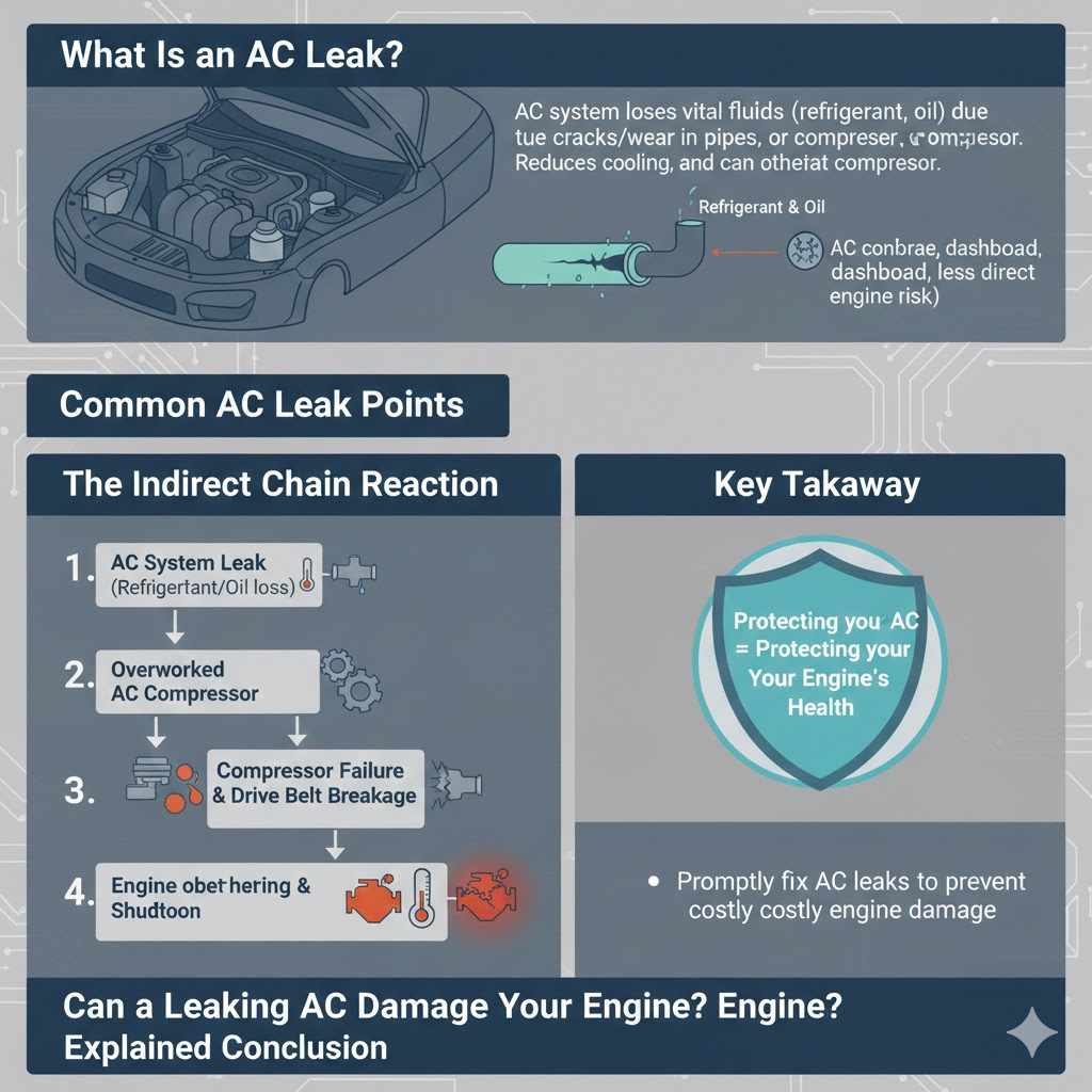 Can a Leaking Car AC Damage Your Engine
