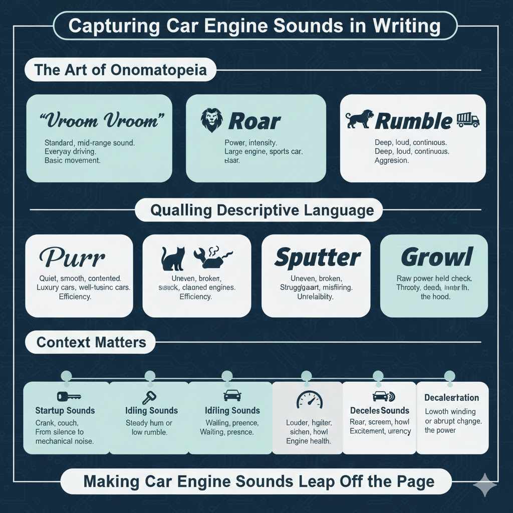 Capturing Car Engine Sounds in Writing