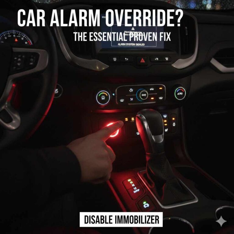 Car Alarm Override