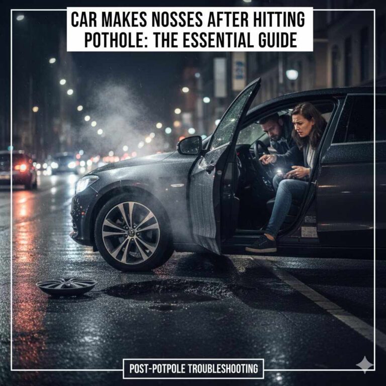 Car Makes Noises After Hitting Pothole