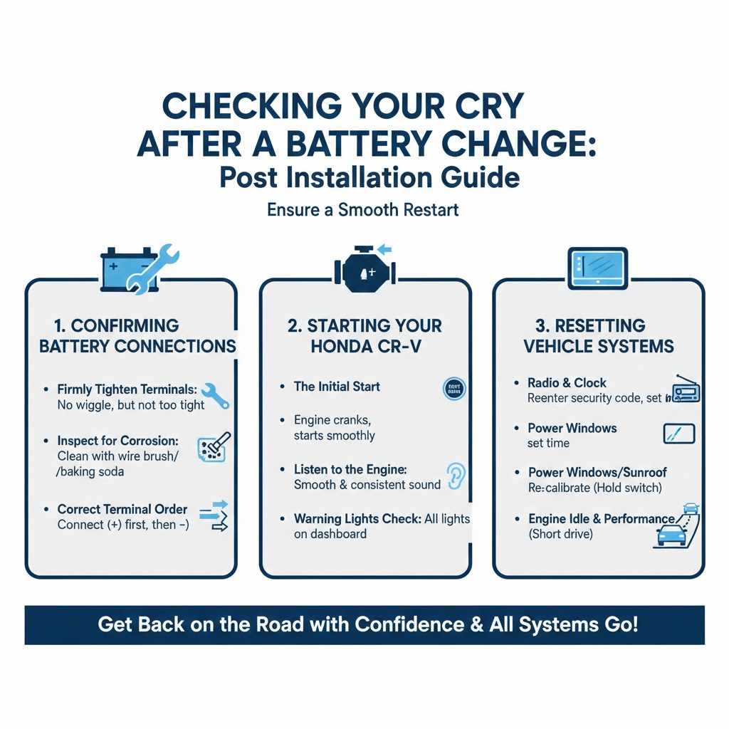 Checking Your Honda CR-V After Battery Change

