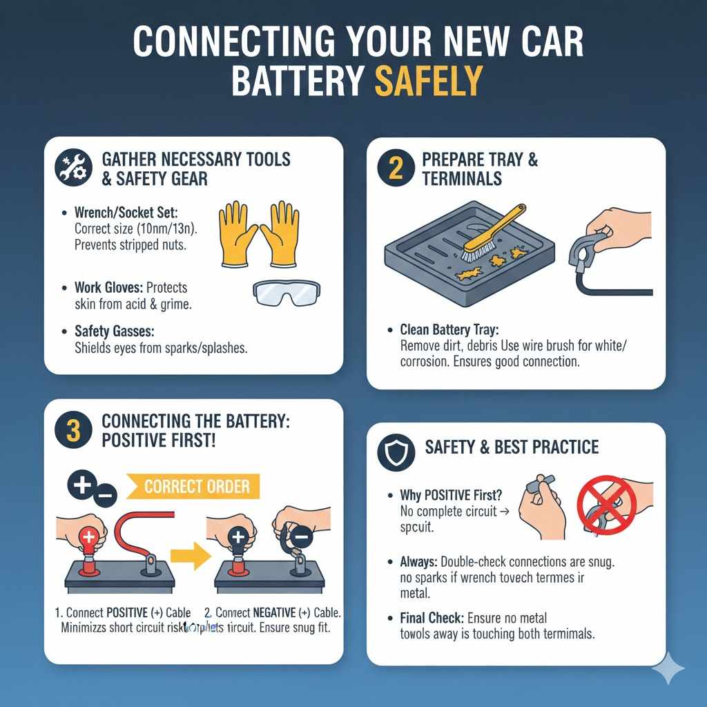 Connecting Your New Battery Safely