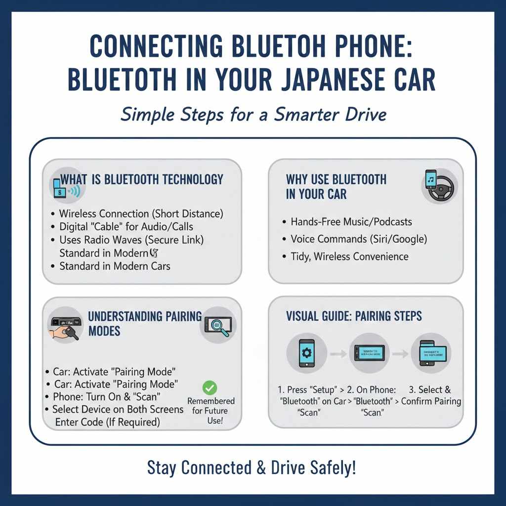 Connecting Your Phone How to Connect Bluetooth to a Japanese Car

