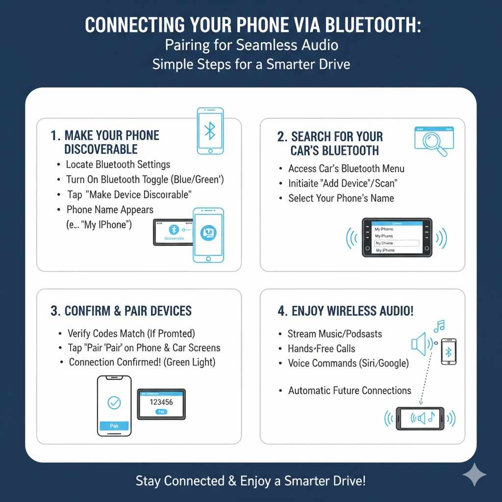 Connecting Your Phone Via Bluetooth

