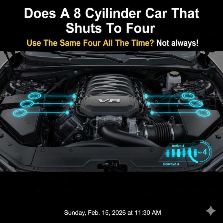 Does A 8 Cylinder Car That Shuts To Four Use The Same Four All The Time
