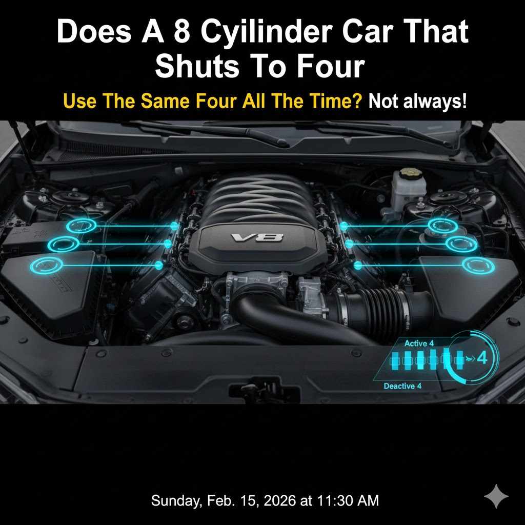 Does A 8 Cylinder Car That Shuts To Four Use The Same Four All The Time