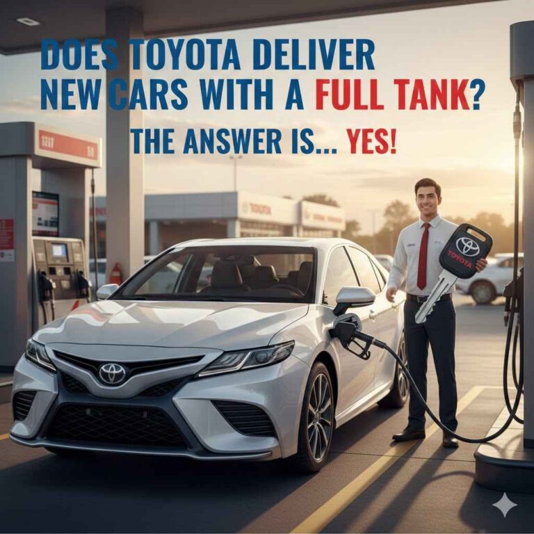 Does Toyota Deliver New Cars With a Full Tank