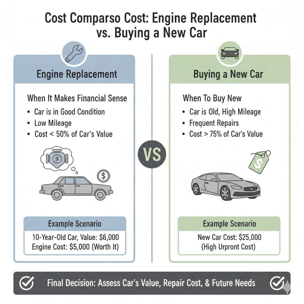Engine Replacement vs. Buying a New Car