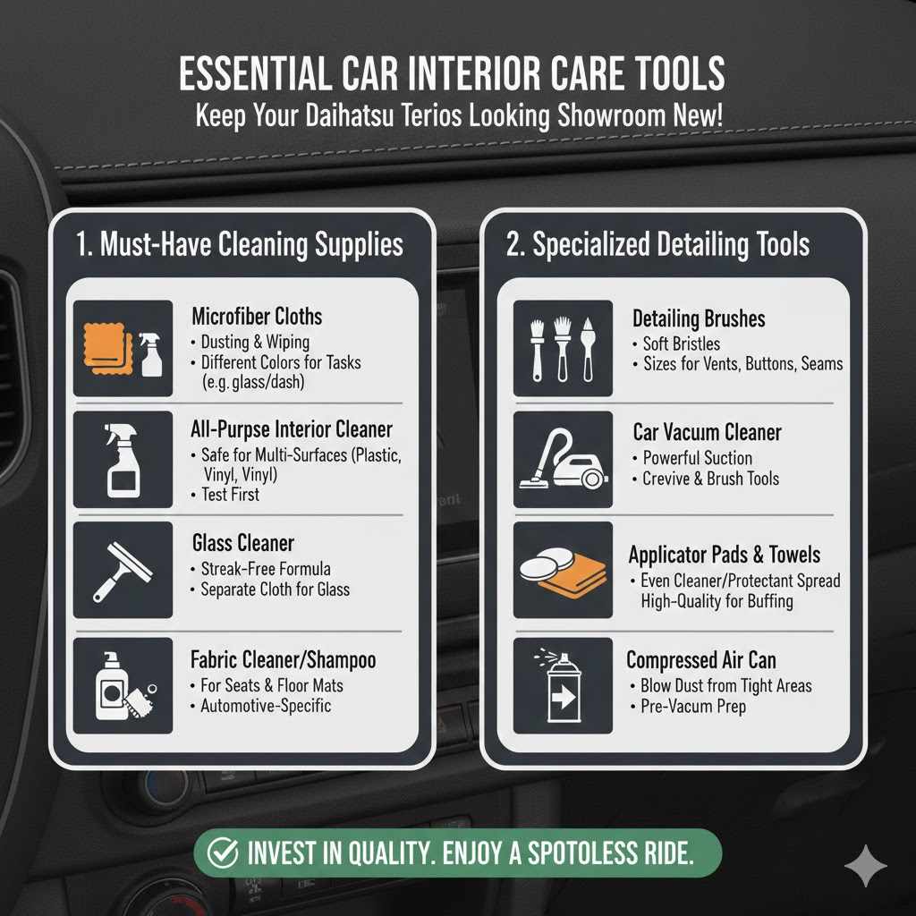 Essential Car Interior Care Tools

