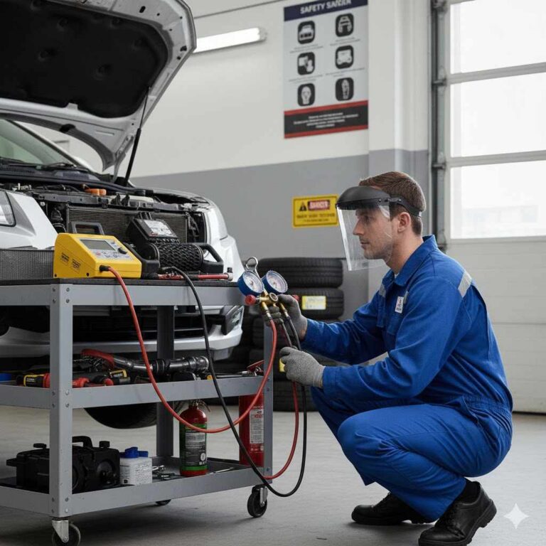 Essential Precautions for Automotive AC Servicing