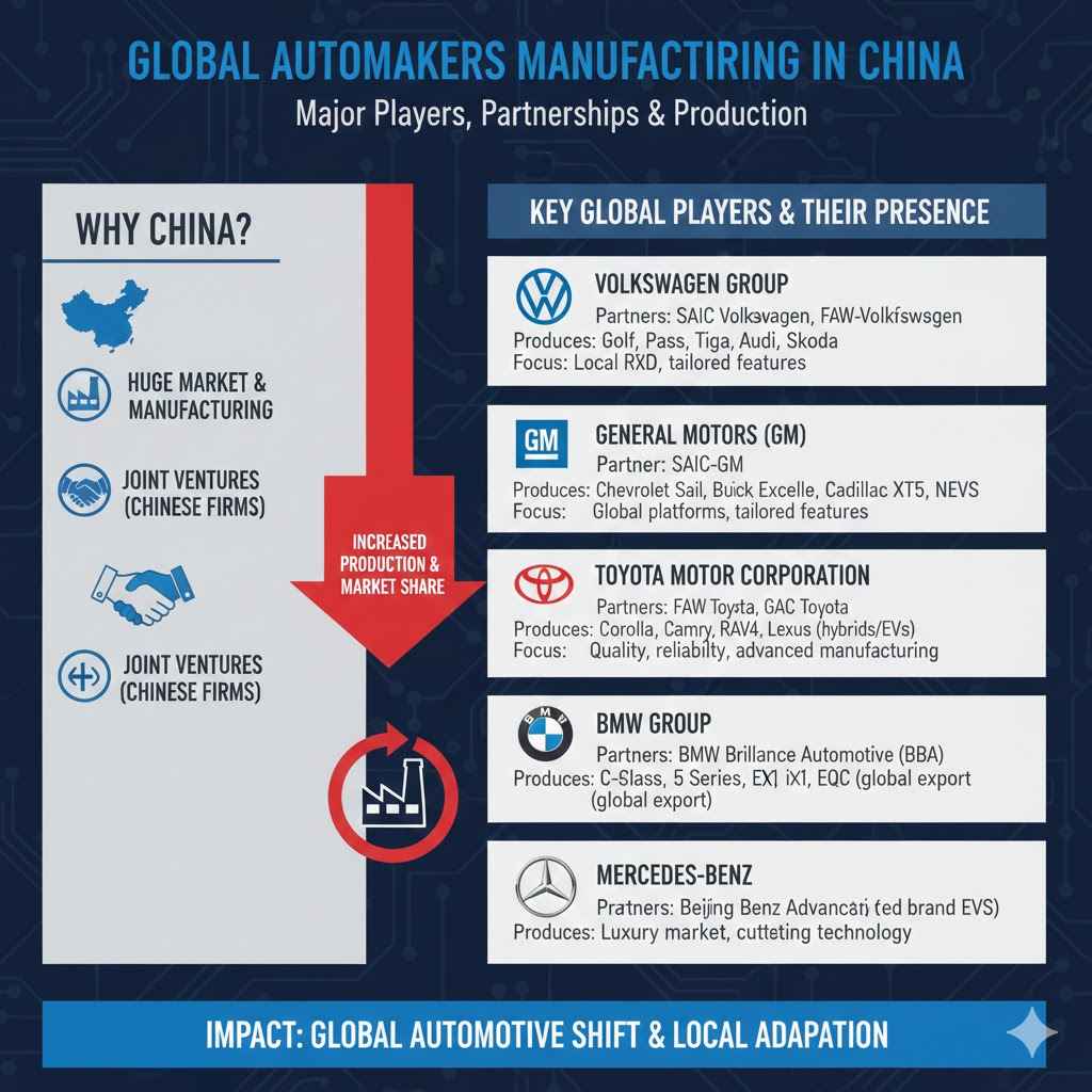Global Automakers Manufacturing in China