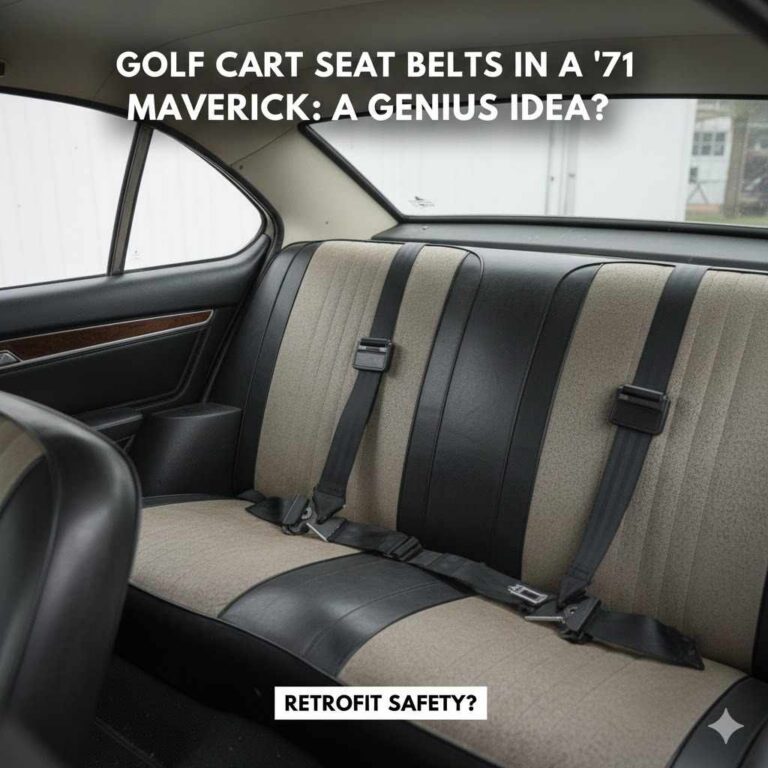Golf Cart Seat Belts in a '71 Maverick
