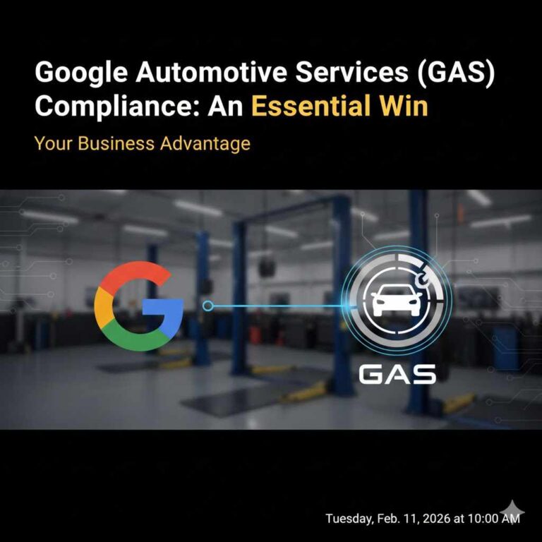 Google Automotive Services (GAS) Compliance