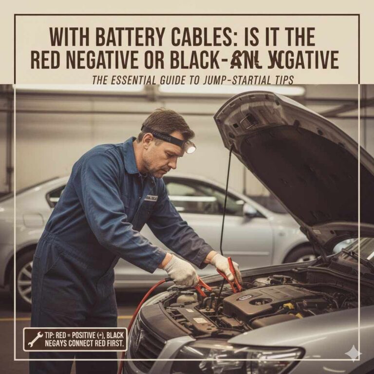 Hey Google With Battery Cables Is It The Red Negative Or The Black Negative