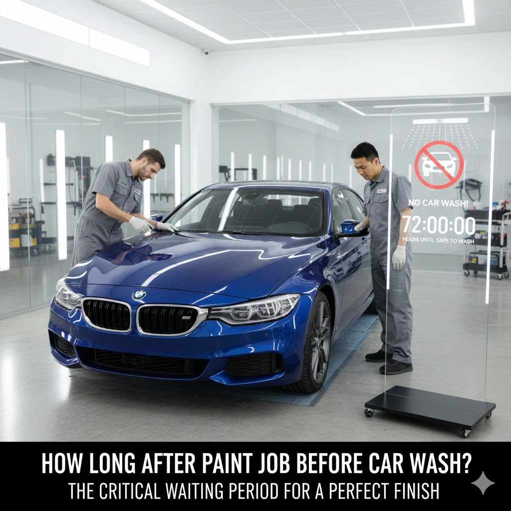 How Long After Paint Job Before Car Wash