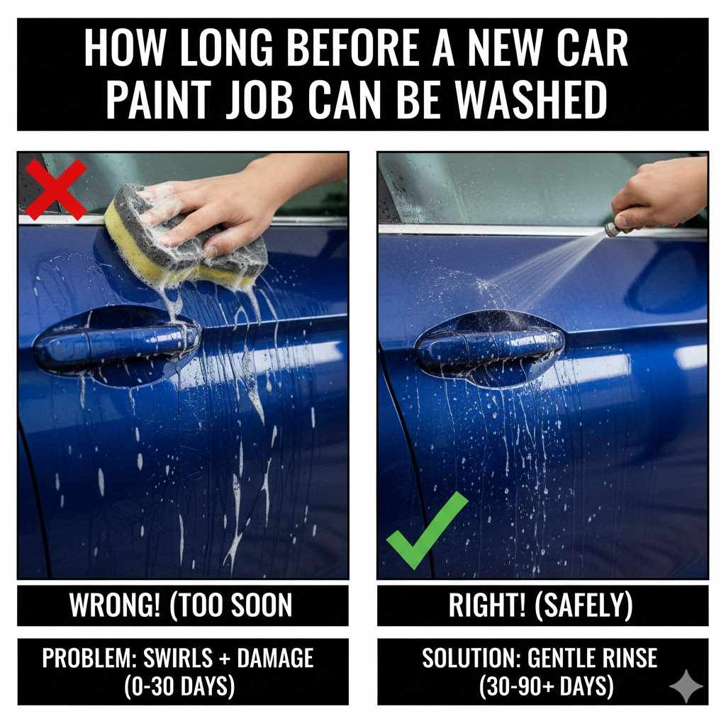 How Long Before A New Car Paint Job Can Be Washed