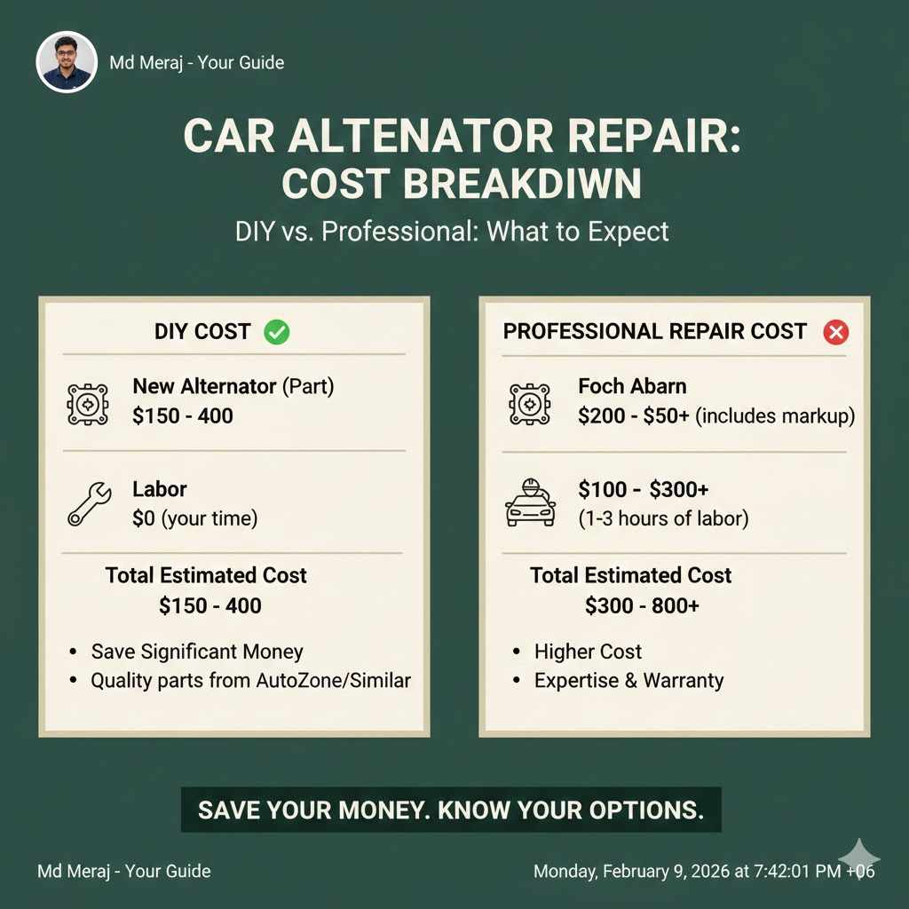 How Much Does It Cost to Fix an Alternator