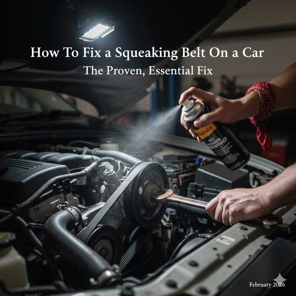 How To Fix a Squeaking Belt On a Car