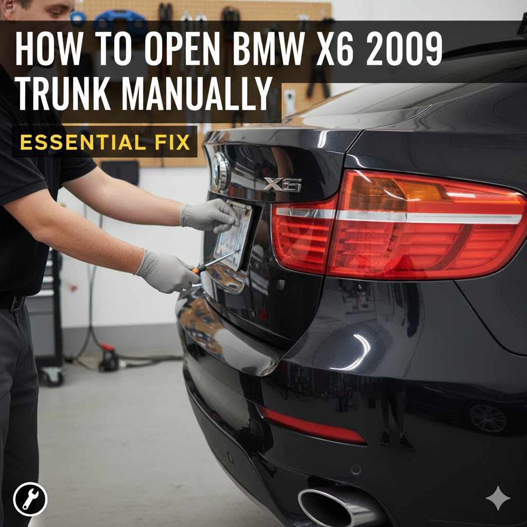 How To Open BMW X6 2009 Trunk Manually