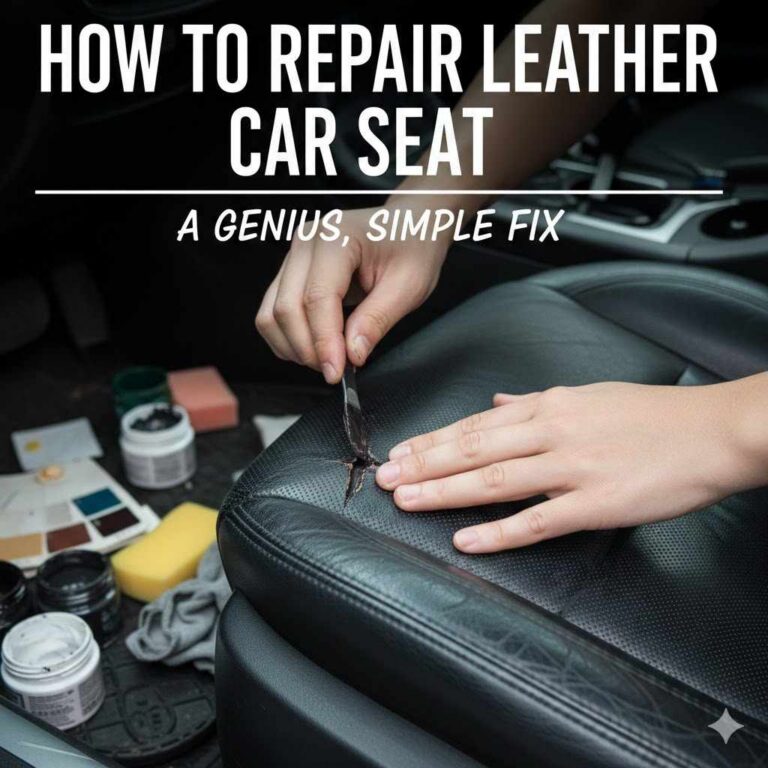 How To Repair Leather Car Seat