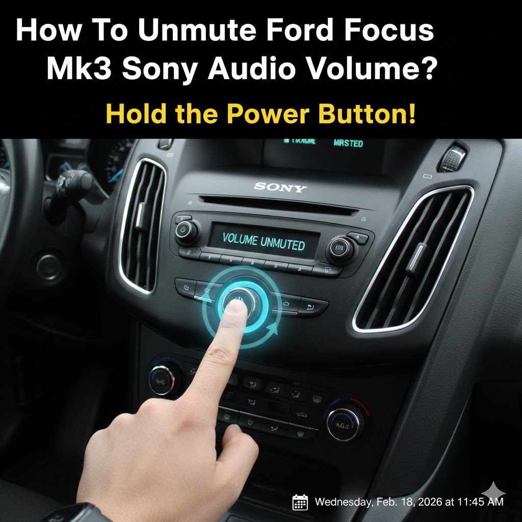 How To Unmute Ford Focus Mk3 Sony Audio Volume