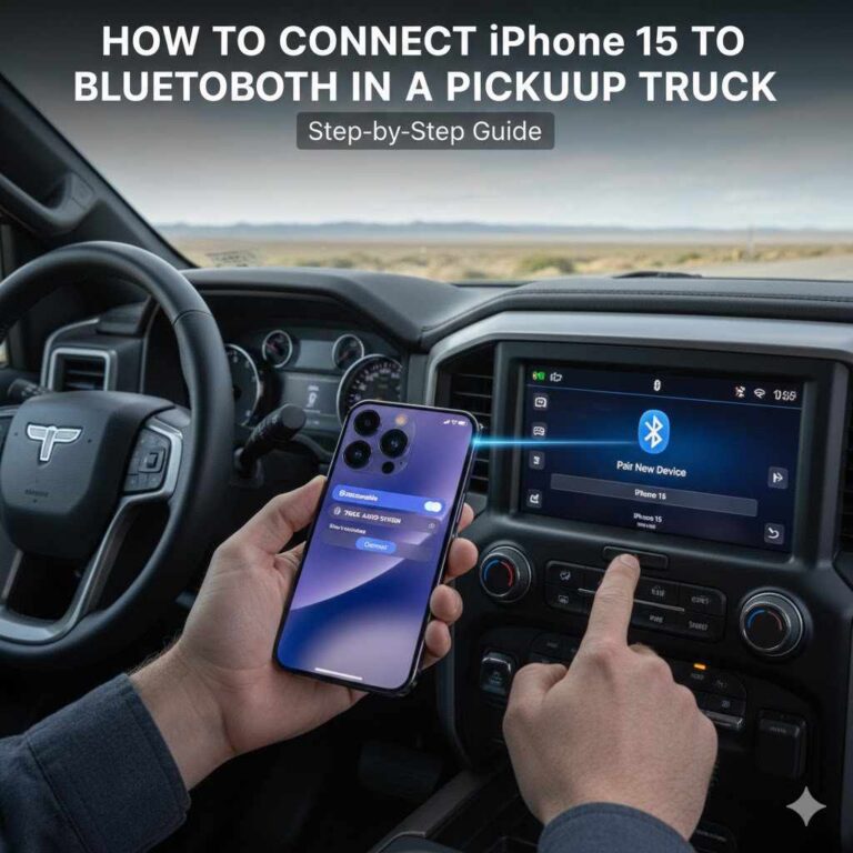 How to Connect iPhone 15 to Bluetooth in a Pickup Truck