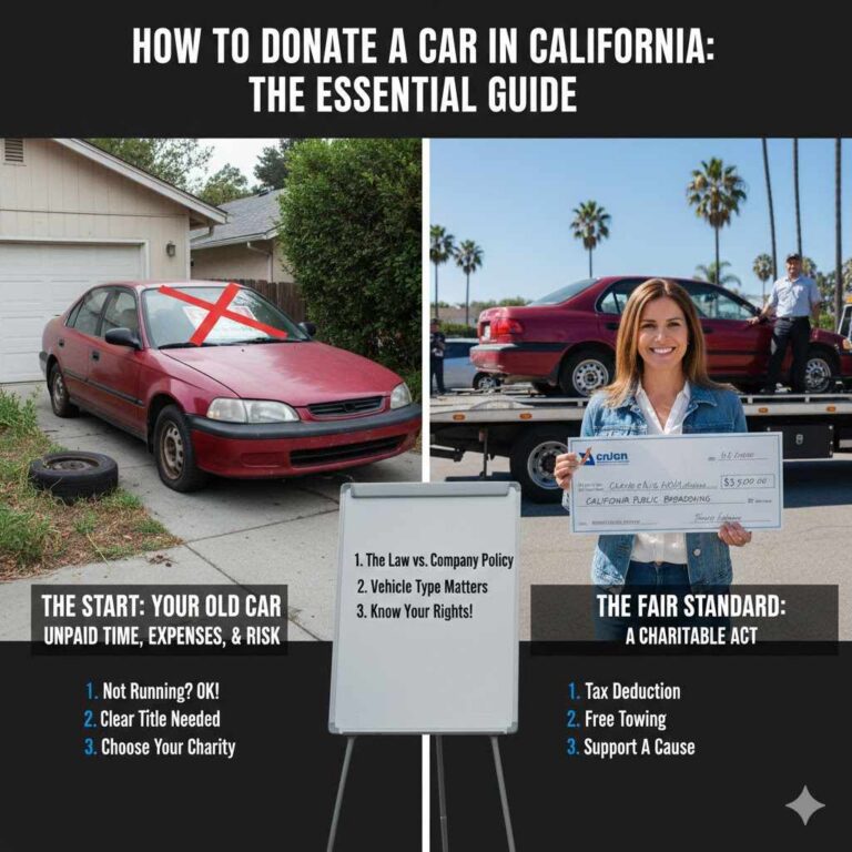 How to Donate a Car in California