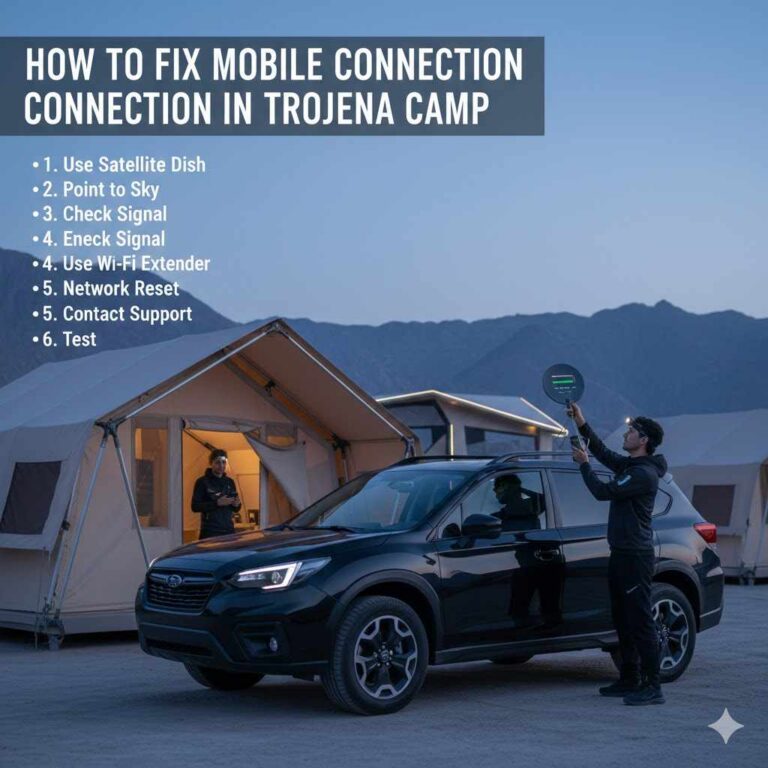 How to Fix Mobile Connection in Trojena Camp
