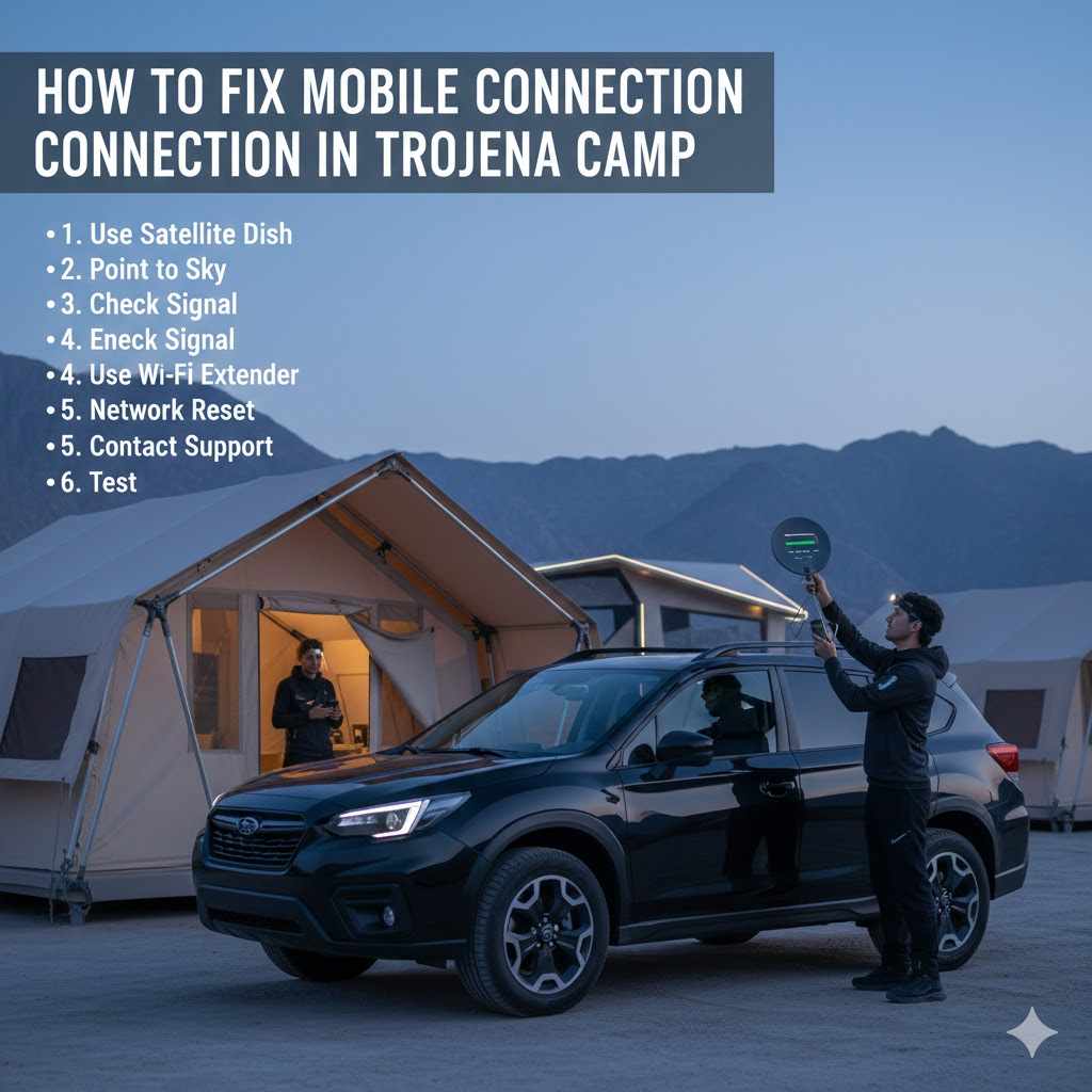 How to Fix Mobile Connection in Trojena Camp