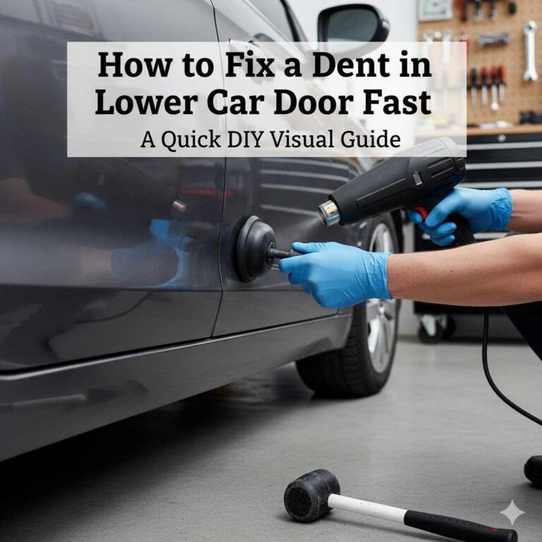 How to Fix a Dent in Lower Car Door Fast